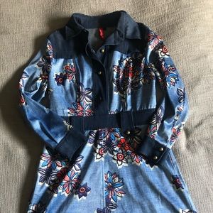 IRoo long sleeve jean and floral dress